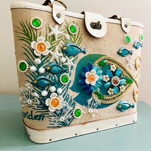 Enid Collins Sea Garden Bag Very Good Used Condition